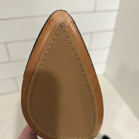 Moschino Suede Ruffle Boot Booties. Black. Size 9. Includes Box. EUC. - Picture 9 of 14